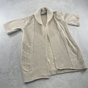 Crazy 8, 7-8 Girls 100% Cotton Ivory Open Short Sleeve Cardigan